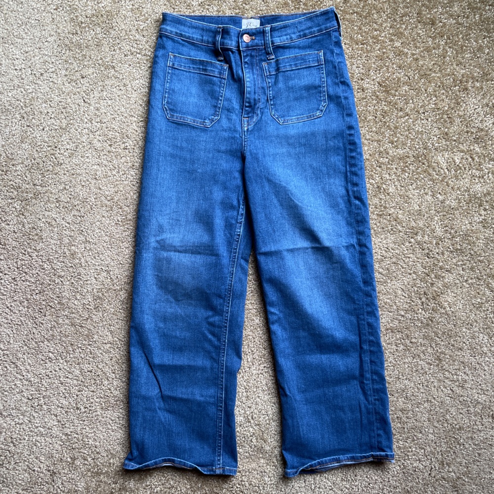 J. Crew Slim Wide Leg Denim